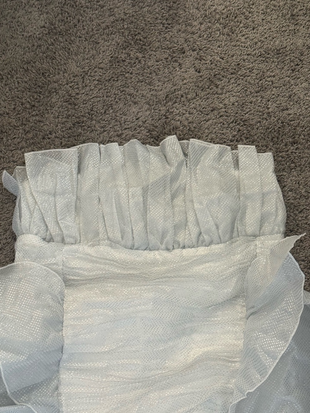 ASOS Luxe Strapless Ruffle Mini Dress - Picture 4 of 12